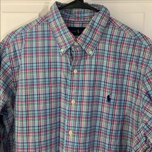 Men’s Ralph Lauren Pastel Plaid Button Down